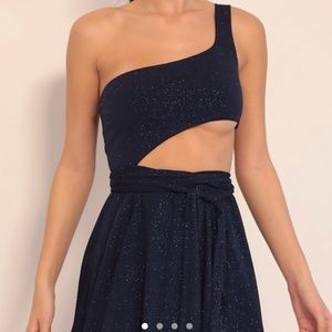 NEW Blue Sparkly Cut out Dress from Lucyintheskystore